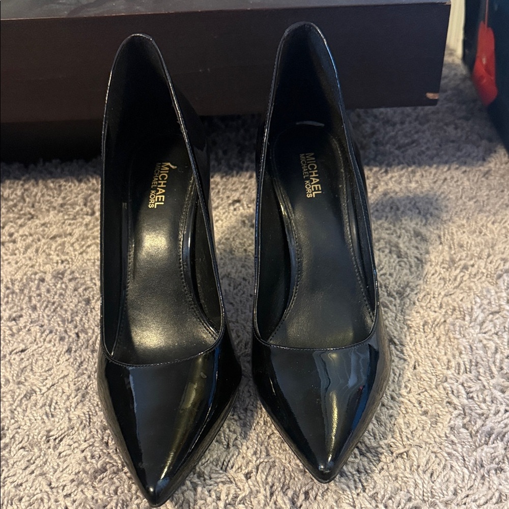 Michael Kors Glossy Black Heels
